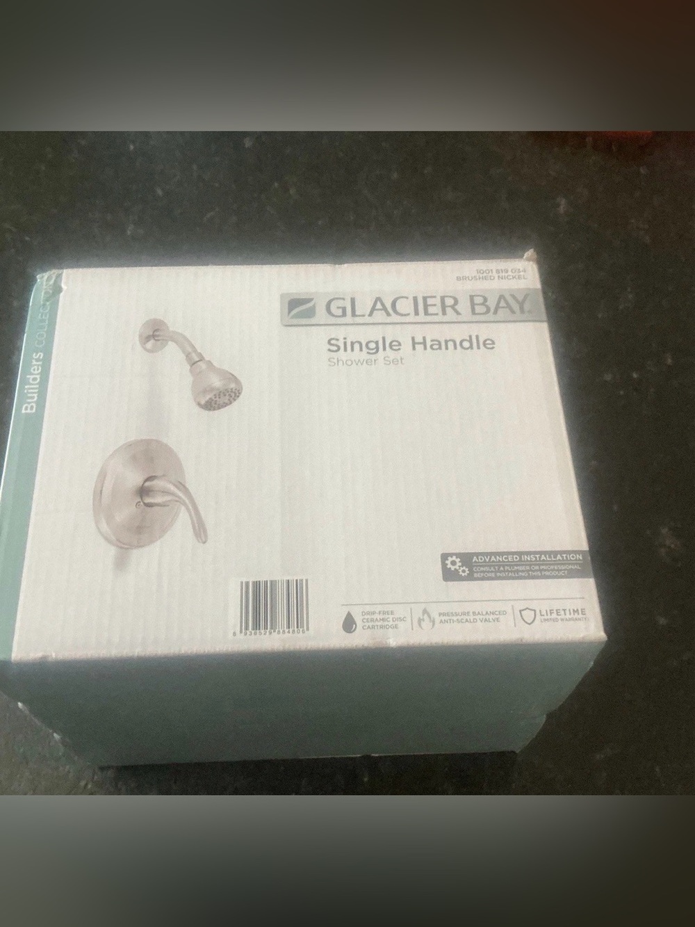 Glacier Bay Builders Single Handle 1-Spray Brushed Nickel Shower Faucet